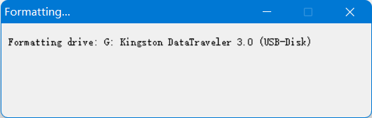 图1-3 等待格式化 图1-3 等待格式化
